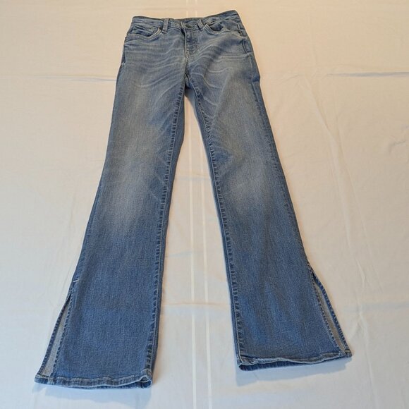 Buffalo David Bitton Split Hem "Bootcut Queen" Jeans Size 25 - Picture 14 of 16